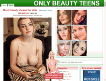 Tablet Screenshot of beauty-teens.net